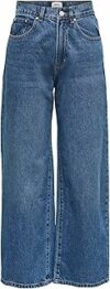 ONLY Wide Fit Jeans ONLHOPE High Waist Wide Leg Fit Jeans – B09KXSYHK9