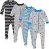 Gerber 4-Pack Footed Pajamas Sleepers per Neonati e Bambini Bimbo 0-24 (Pacco da 4) – B08GH9KZVX