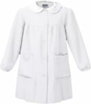 Siggi Group Grembiule Scuola Bambina Premium, Zip o Bottoni, Colletto Staccabile | Divisa scolastica Asilo Elementare | Bianco, Bluette (4016), Quadretti rosa – B0B1QHY38D