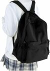 HYC00 Zaino Scuola Superiore Ragazza,Zaino da Scuola Media Ragazzo Zaino Università Leggero Resistente all’acqua College Casual Daypacks, Zaino PC 14 Pollici Zaini Scuola Cartella Adolescente,Nero – B09VXR58RN