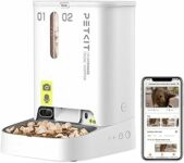PETKIT Distributore Automatico Cibo per Gatti e Cani 5L con Telecamera HD 1080P, WiFi 2.4G, Fino a 10 Pasti al Giorno, 1-30 Porzioni, Ciotola in Acciaio Inox – B0DMNN4CSZ