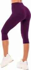 SINOPHANT 3/4 Leggins Capri Vita Alta Donna, Estivi Leggings Donna Fitness Corti Pantaloncini Yoga Coprenti Pinocchietto Opaco Elastici Morbido per Sportivi o Casual – B0BQJW3ZCG