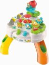 Clementoni Baby Tavolo Happy Park, Tavolino Multiattività Interattivo, Bambini dai 12+ Mesi, Gioco Educativo con Luci e Suoni, Impara Forme, Colori e Versi degli Animali, 17300 – B07RV5QB8D