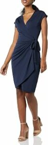 Amazon Essentials Donna Abito Classico Avvolgente con Maniche ad Aletta (Taglie Forti Disponibili) – B09H2W51WF