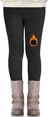 Leggins Bambine e Ragazze 4-12 Anni – Elastici Pantaloni Felpato Leggins Bambina Invernali Termici Abbigliamento – B0FH6JB5QR