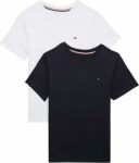 Tommy Hilfiger Ragazzi 2-Pack Organico Cotone Girocollo T-Shirt, Deserto Cielo/Bianco – B0845CCNVG