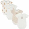 Chicco, Body Neonato e Neonata, Set di 4 Body con Maniche Corte in 100% Cotone, Unisex Bambino e Bambina 0-24 Mesi, Designed in Italy – B0DM9NBC8Q