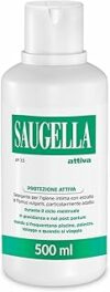 Saugella Attiva, Detergente Intimo Antibatterico pH Fisiologico, 2×500 ml | Detergente Intimo per Post Parto, Gravidanza e Ciclo Mestruale. Anti-Odore, con Estratto di Timo, Clinicamente Testato – B00ZUI89QY