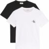 Calvin Klein Donna T-Shirt Maniche Corte Confezione da 2 Logo Tee con Scollo Rotondo – B0DK42QMSM