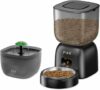 Distributore Automatico Cibo Gatti e Fontanella per Gatti Combo, Durata Della Batteria Fino a 180 Giorni, Registrazione 10S, 1-4 Pasti al Giorno, 3L Dispenser Crocchette Gatto e 2L Fontana – B0DJVHYDNJ