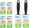 Nobleza Rullo Peli Animali Set 540 Fogli – 2 Manici per Famiglie | con 6 ricariche da 90 fogli, Super adesivo per catturare peli da tappeti, letti e superfici grandi, Leva peli Cani e Gatti – B08L5ZNWS3