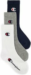 Champion Core- Junior 3pp Crew Calze Unisex – Bambini e ragazzi (Pacco da 3) – B099FKYX64