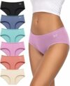 TANSTC Mutande Culotte Donna Cotone, Slip Donna in Cotone – Confezione da 6 Slip Hipster, Vita Bassa Ed Elasticizzati, Traspiranti – B0DC5Y57ZR
