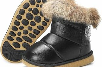 Gaatpot Stivali da Neve Bambini Stivaletti Inverno Caldi – B09BF93587