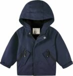 Volunboy Giacca Bambini con Fodera in Pile, Leggera Giaccone Antivento con Cappuccio e Tasche a Cerniera (2-8 Anni) – B0FP2N76HR