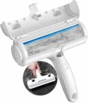 ACE2ACE Spazzola Togli Peli Animali, Spazzola Leva Peli Cane Gatto Animali | Rimuovi e Raccogli Peli Animali, Riutilizzabile Rullo Levapelucchi Autopulente per Letto, Tappeti, Divani, Vestiti, Bianco – B0819XVK92