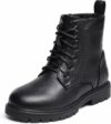 DREAM PAIRS Stivali Combat Bambina Impermeabili – B09YY52J4Q