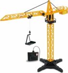 Teorema Giocattoli, Gru Giocattolo per Bambini Alta 60cm, Gru Filoguidata Multifunzione con Rotazione a 360° e Gancio Mobile, Gioco da Cantiere – B0F8P5X7ZM