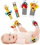 Infinno Calze da Polso Sonaglio Neonato in Morbido Peluche, Suono Chiaro e Dimensioni Adeguate,Giocattoli Educativi per Neonati 0-12 mesi, Ideale per Regali Nascita Neonato – B0CF26W6XL