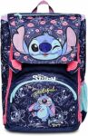 Seven Zaino Scuola Estensibile – STICH MY ALIEN PAL, Blu – Zaino Doppio Scomparto – Tasca Porta Borraccia – Maxi Capienza 28 L – Zaino Bambina Scuola Elementare – B0C37Y8HZ1