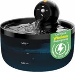 Fontanella per Gatti senza Fili: Fontana per Gatti a Batteria – 2.6L Fontanella Gatto con Sensore di Movimento – Dispenser Acqua Gattis Ricaricabile – Distributore Acqua Cani con Pila – Nero – B0FND4DZZY