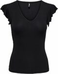 ONLY Onlmay Life S/S Frill V-Neck Top Box Jrs Onlmay Life S/S Frill V-Neck Top Box Jrs Donna (Pacco da 1) – B08VD1V8BV