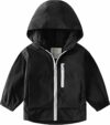 Volunboy Giacca Bambini con Fodera in Pile, Leggera Giaccone Antivento con Cappuccio e Tasche a Cerniera (2-8 Anni) – B0FP2KF9VL