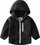 Volunboy Giacca Bambini con Fodera in Pile, Leggera Giaccone Antivento con Cappuccio e Tasche a Cerniera (2-8 Anni) – B0FP2KF9VL