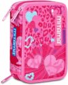 Mitama Astuccio Scuola 3 Scomparti, TRIPLO FURRYPINK, Contenuto 47 pz, Completo di Matite, Pennarelli, Portapenne Scuola Elementare Bambina – B0F679PMH2
