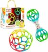 Bright Starts, Set Regalo con Giocattoli Oball Facili da afferrare – Grasp The Day, Confezione da 2 Giocattoli con Pallina e sonaglio, privi di BPA, Unisex, 0+ Mesi – B0CTJGXHTQ