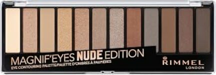 Rimmel London Palette Ombretti Magnifeyes, 2 Tonalità Multiuso dal Finish Matte, Perlato e Gitter Edition, 001 Nude – B073WYXK64