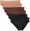 Amazon Essentials Slip da Donna, Intimo in Microfibra con Bordo in Pizzo Donna, Confezione da 6 – B0F5Q64W2S