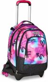 Seven Zaino Trolley Scuola Elementare Bambina, Zainetto Staccabile, Carrello Sganciabile, Spallacci a Scomparsa, 3 ruote, azzurro/fucsia – B0DVH6K8SC