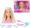 Barbie – Styling Head Deluxe, capelli biondi con oltre 20 accessori per acconciature, fermagli per capelli a stella o farfalla cambia colore, giocattolo per bambini, 3+ anni, JFG81 – B0D7PX2GXB