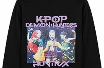 KPOP Demon Hunters Ufficiale Felpa con Cappuccio Bambina e Adolescenti, Felpe Invernali, Huntrix Saja Boys Regalo Ragazza – B0FTMYR9SF