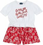 Chicco Completo Bambina con T-shirt e Pantaloncini, Abbigliamento Neonata e Bambina, Designed in Italy – B0F8QM81SZ