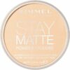 Rimmel London Cipria Compatta Stay Matte – Polvere Opacizzante a Lunga Tenuta per Pelli Grasse e Miste – Trasparente – 14 g – B004M9L0WW