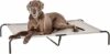 Amazon Basics Cane, Lettino rialzato rinfrescante per animali domestici, stoffa, Misura XL, Grigio, L 153 x P 94 x H 23 cm – B076VSDH8Z