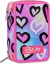 SJ GANG STYLE JAM GANG Astuccio Scuola 3 Zip, Rosa, Portapenne Triplo Scomparto Completo Di Penne, Matite, Colori, Accessori Zaino, Scuole Elementari, Bambina – B0DZHJ1VWT