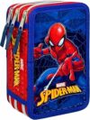 Clondo Astuccio 3 Scomparti Scuola Bambini Per Spiderman Fan Completo 44 Pezzi – Effetto 3D con Personaggi – 20x12x7 cm – Kit Cancelleria Triplo Corredo Elementare e Primaria 6+ Anni – B0H2JZLYS9
