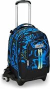 Seven Zaino Trolley Scuola Elementare Bambino, Zainetto Staccabile, Carrello Sganciabile, Spallacci a Scomparsa, 3 ruote, blu/nero – B0CV5PVG14
