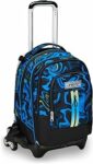 Seven Zaino Trolley Scuola Elementare Bambino, Zainetto Staccabile, Carrello Sganciabile, Spallacci a Scomparsa, 3 ruote, blu/nero – B0CV5PVG14