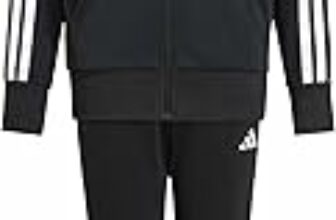 adidas Seasonal Essentials Tiberio 3 Stripes Fleece Tracksuit TUTA Unisex – Bambini e ragazzi – B0CZXZ7NFZ
