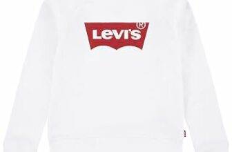 LEVIS Felpa Bianco/Rosso – B07YCNWHG4