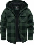 zitysport Camicia Giacca Ragazzi Felpa con Cappuccio Spessa Plaid Bambini Zip Di Flanella Calda Sudore Outdoor Felpa Foderato Invernali Tasca – B0D3XJ5V56