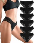 Sth Big Mutande Donna in Pizzo Lace Slip con Frontale in Cotone Intimo Donna Sexy e Confortevoli – B0F4MN82ST