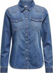 ONLY Denim Shirt ONLALEXA Denim Shirt – B0C58BMDND