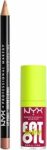 NYX Professional Makeup Kit Labbra con Matita Slim Lip e Gloss Fat Oil Lip Drip, Labbra Definite e Idratate, Finish Extra Brillante, Tonalità: Natural, Newsfeed – B0D988345S