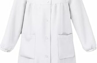 Siggi Group Grembiule Scuola Bambina Premium, Zip o Bottoni, Colletto Staccabile | Divisa scolastica Asilo Elementare | Bianco, Bluette (4016), Quadretti rosa – B0B1QHY38D