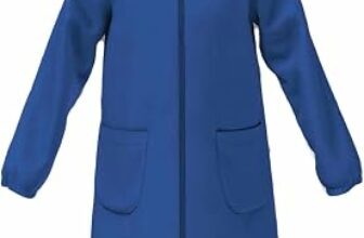 Siggi Group Grembiule Scuola Bambina Premium, Zip o Bottoni, Colletto Staccabile | Divisa scolastica Asilo Elementare | Bianco, Bluette (4016), Quadretti rosa – B0B1QH59Y9